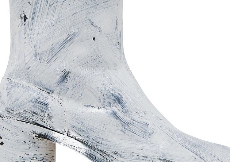 Maison Margiela Tabi Ankle Boot Painted   White