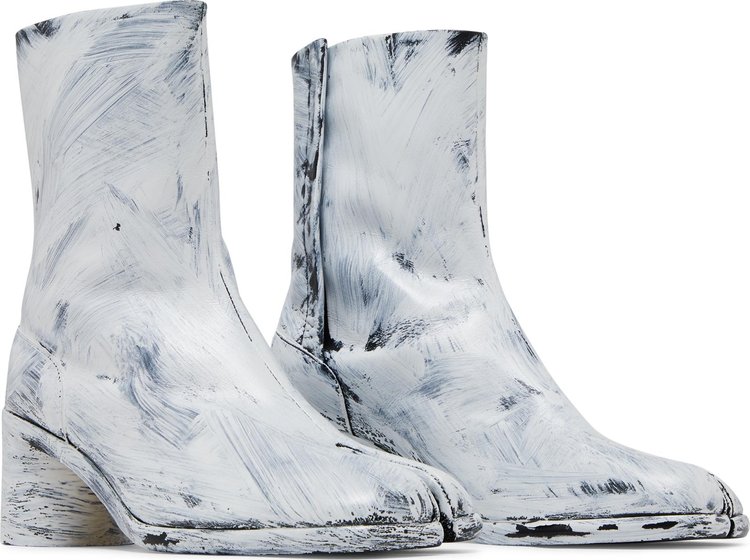 Maison Margiela Tabi Ankle Boot Painted   White