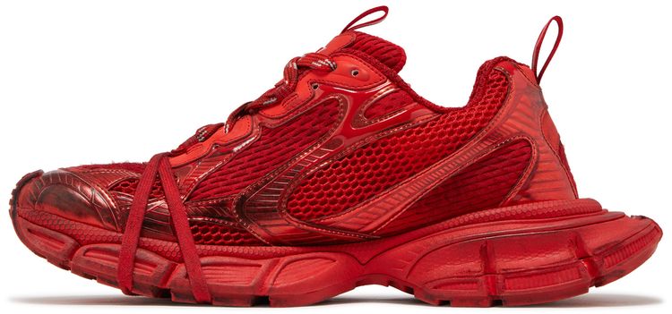 Balenciaga 3XL Sneaker Worn Out   Red