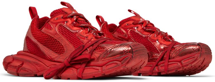 Balenciaga 3XL Sneaker Worn Out   Red