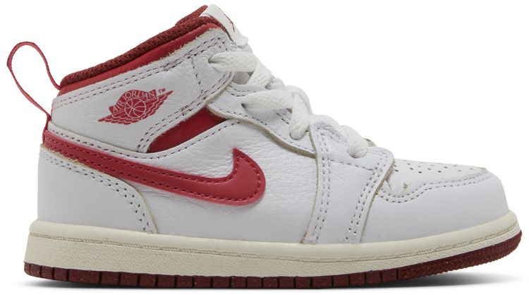 Air Jordan 1 Mid SE TD White Dune Red