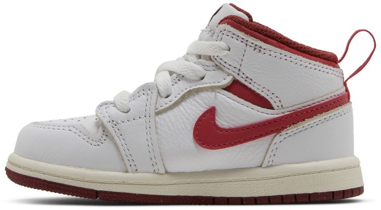 Air Jordan 1 Mid SE TD White Dune Red