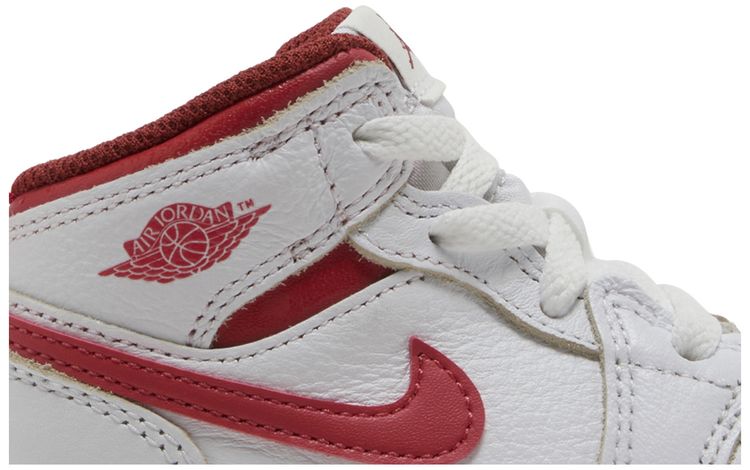 Air Jordan 1 Mid SE TD White Dune Red