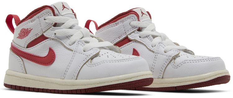 Air Jordan 1 Mid SE TD White Dune Red