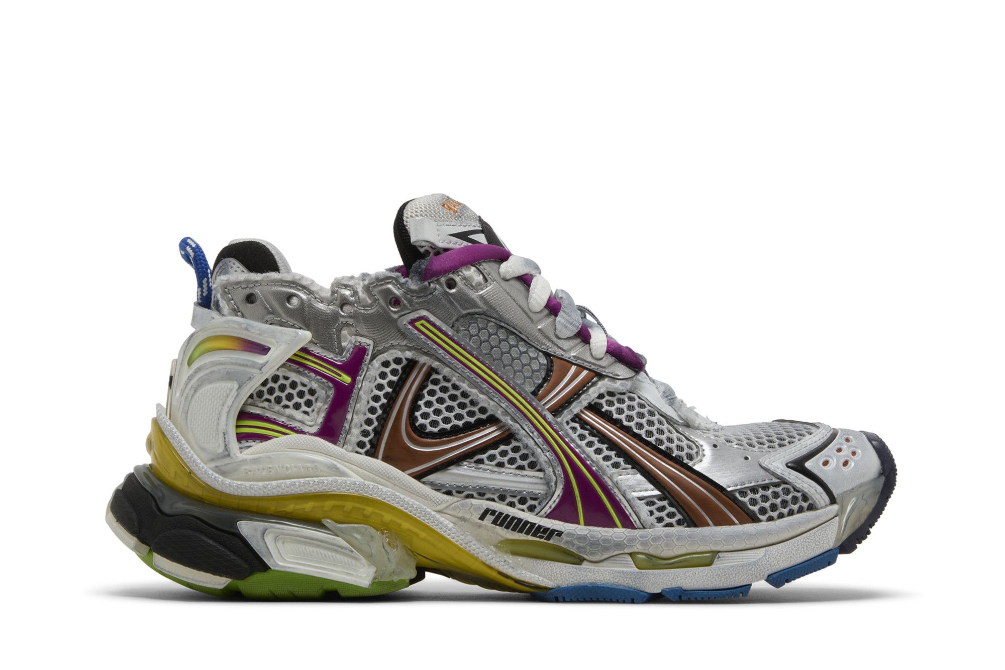 Size 10.0 Balenciaga Wmns Runner Sneaker White Multi Color