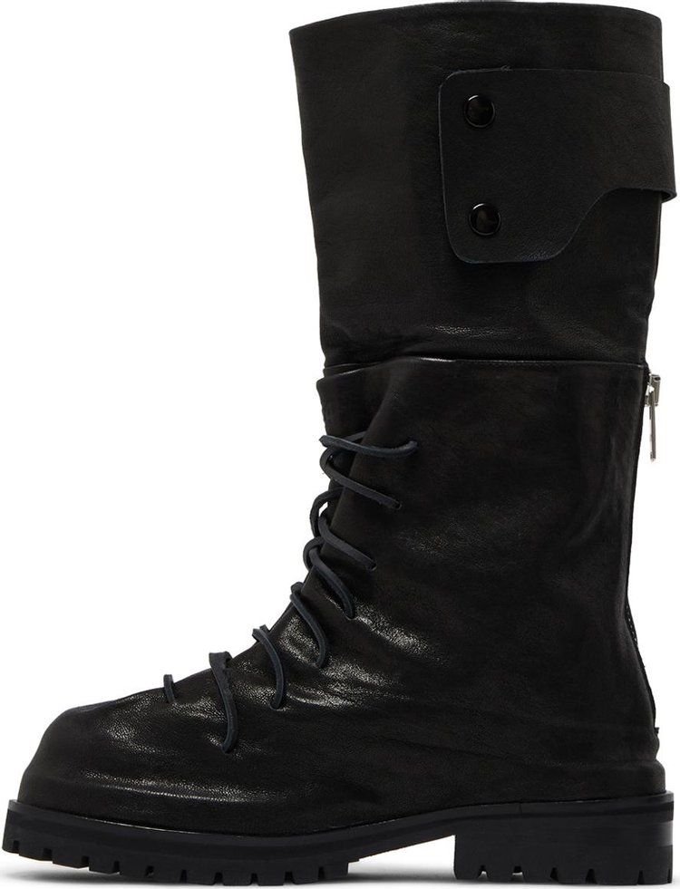 424 Marathon Lace Up High Boot Black