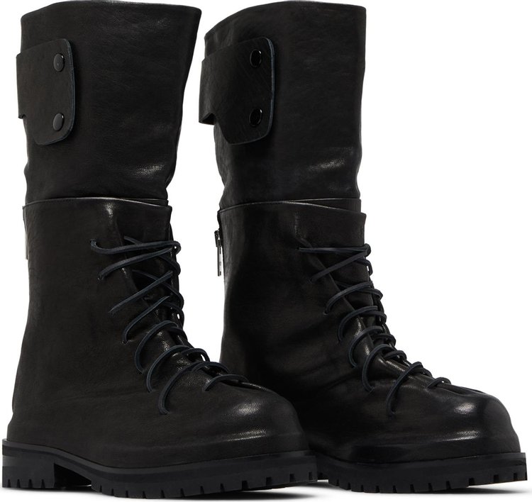 424 Marathon Lace Up High Boot Black