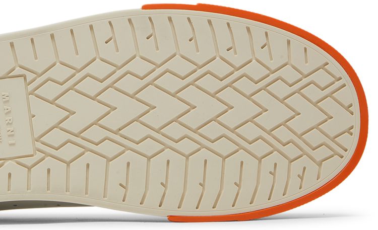 Marni Dada Bumper Sneaker Lily White Orange