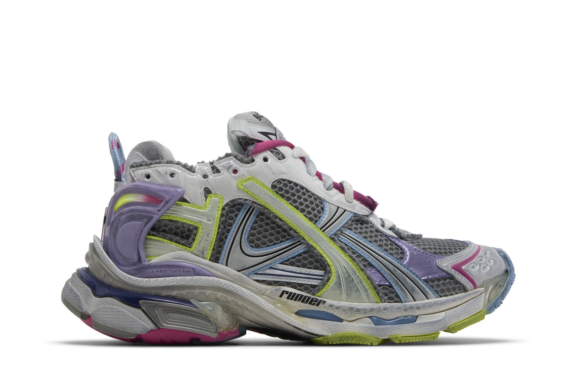 Size 4.0 Balenciaga Wmns Runner Sneaker Grey Light Purple