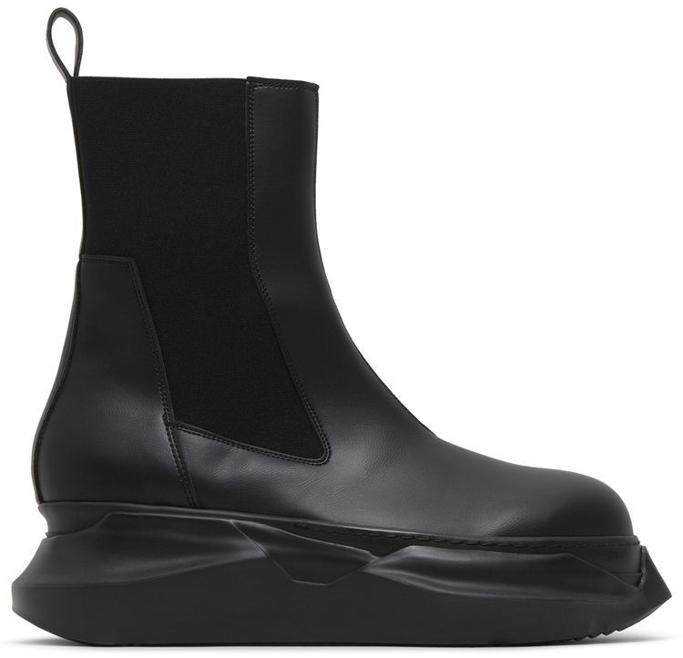 Rick Owens DRKSHDW Strobe Fabrics Beatle Abstract Boots Black