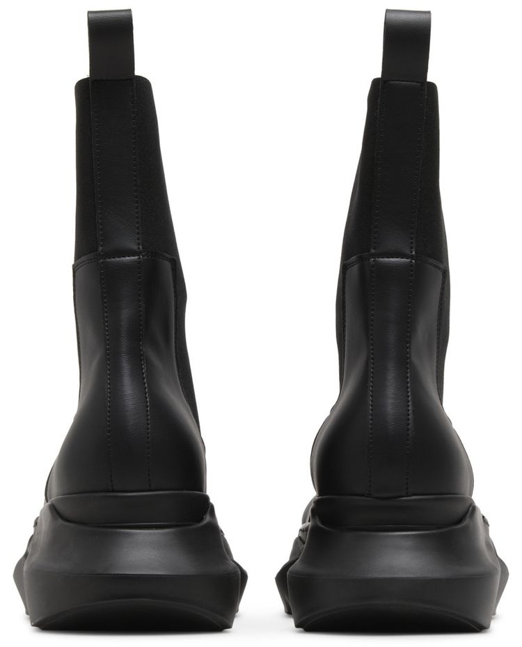 Rick Owens DRKSHDW Strobe Fabrics Beatle Abstract Boots Black
