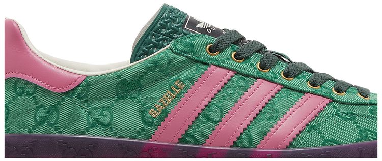 Gucci x adidas Wmns Gazelle Green GG Monogram