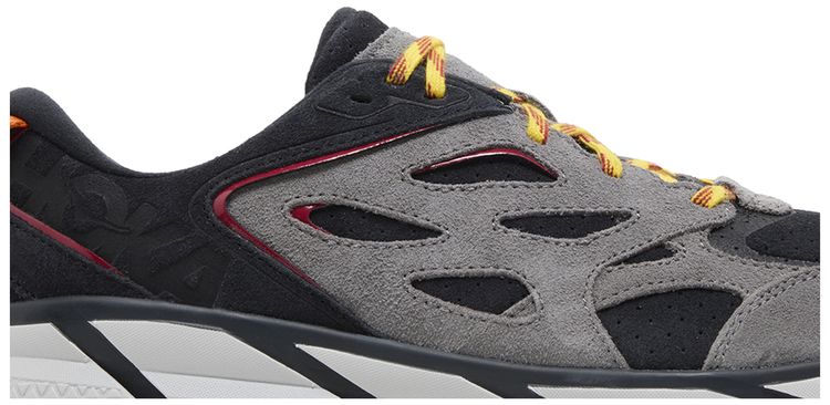 HOKA Clifton L Suede Black Lunar Rock