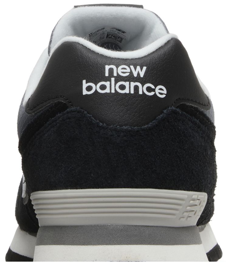 New Balance 574 Big Kid Wide Black White