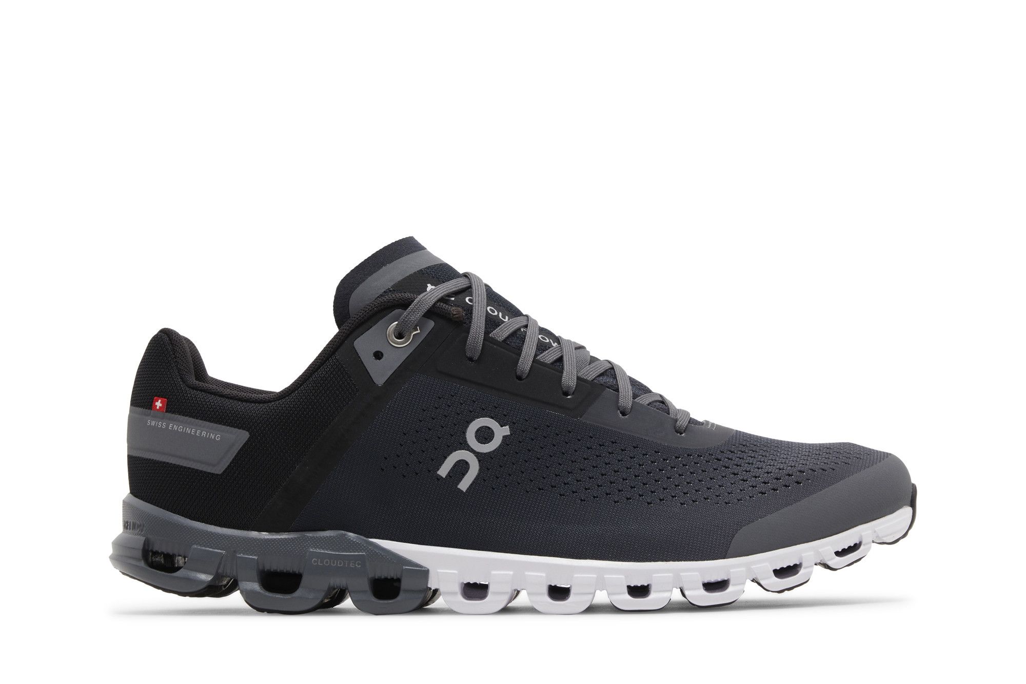 On cloudflow black asphalt top