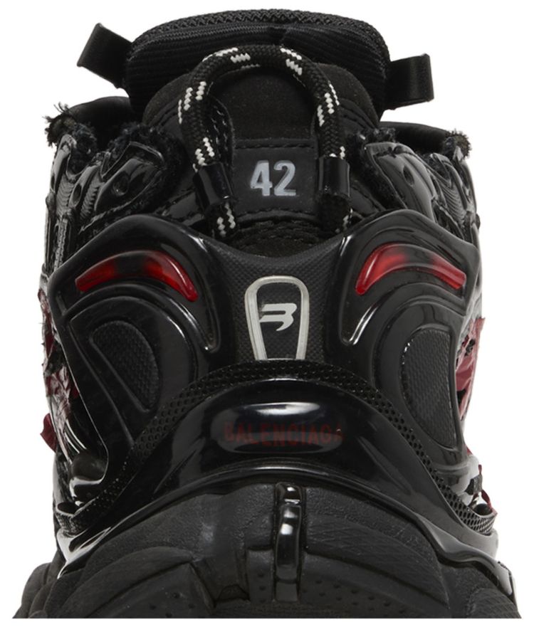 Balenciaga Runner Sneaker Graffiti   Black Red
