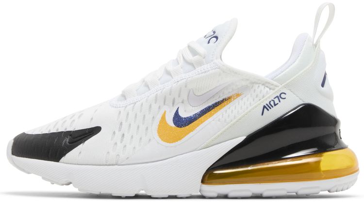 Nike Air Max 270 GS Multi Swoosh   White University Gold