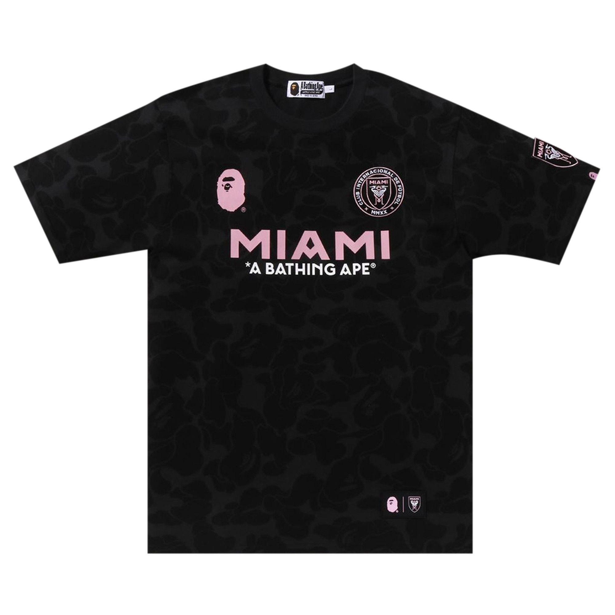 Buy BAPE x Inter Miami CF Camo Tee 'Black' - 1J73 109 901