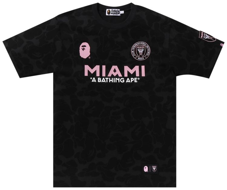 BAPE x Inter Miami CF Camo Tee Black