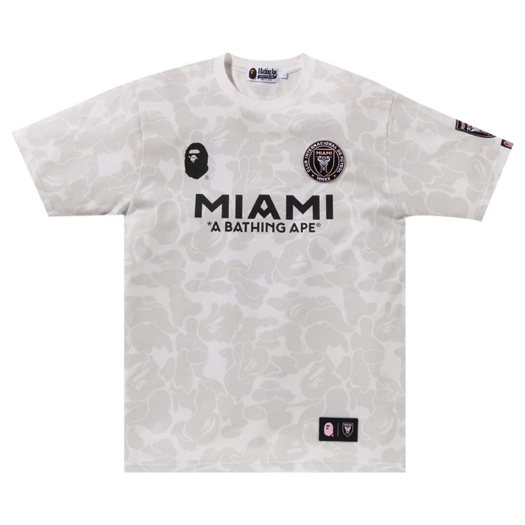 BAPE x Inter Miami CF Camo Tee White