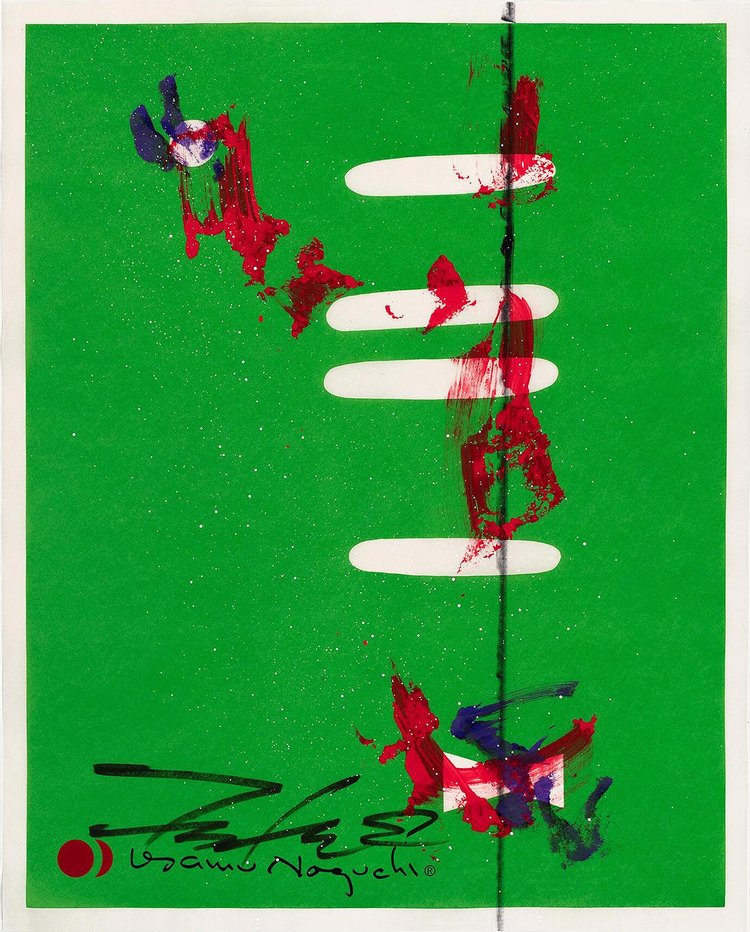 1AV Print – Green Bowtie (72/99), Isamu Noguchi x FUTURA2000