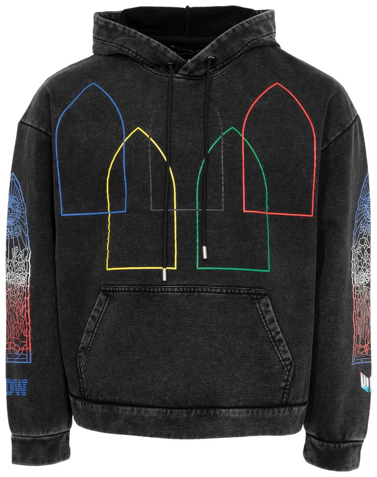 Who Decides War Intertwined Windows Hooded Sweatshirt Multicolor