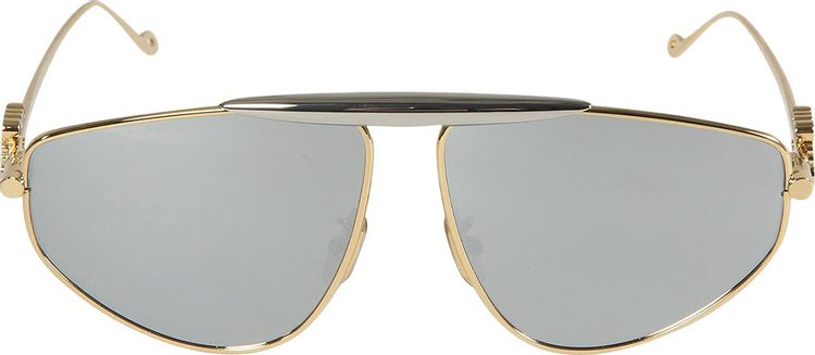 Loewe Sunglasses 'Shiny Endura Gold/Smoke/Mirror'