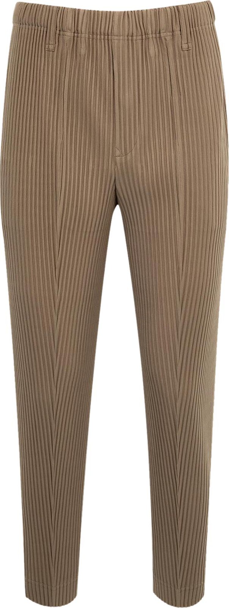 Homme Plissé Issey Miyake Compleat Trousers 'Light Mocha Brown'