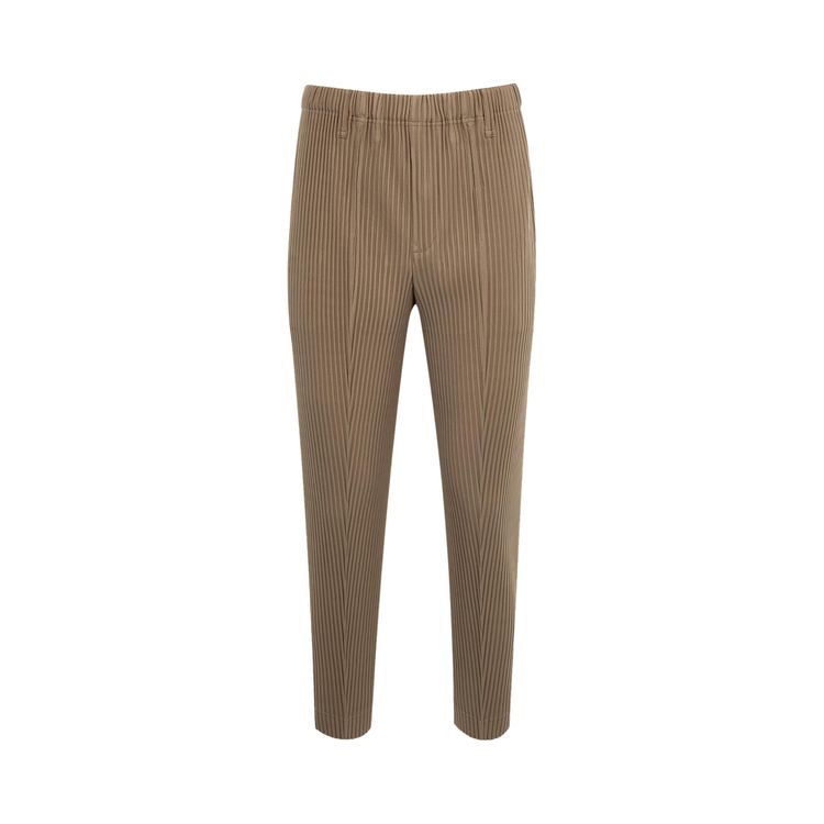 Homme Plisse Issey Miyake Compleat Trousers Light Mocha Brown