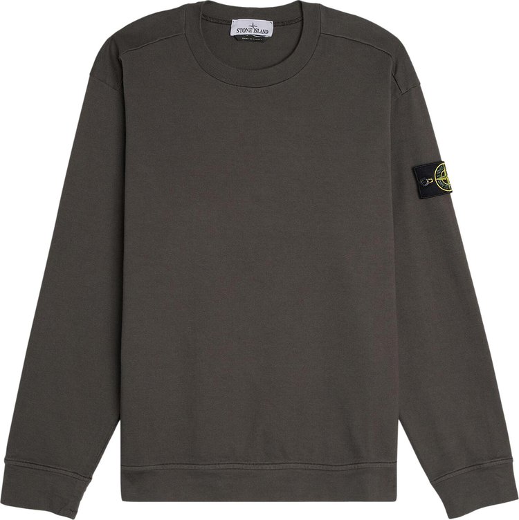 Stone Island Garment Dyed Sweatshirt 'Charcoal'