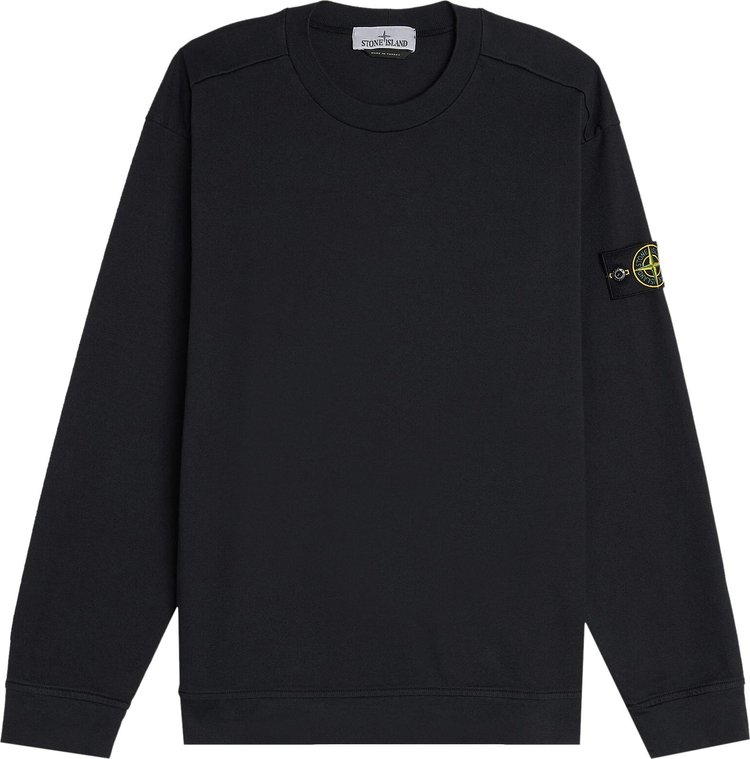 Stone Island Garment Dyed Sweatshirt Navy Blue