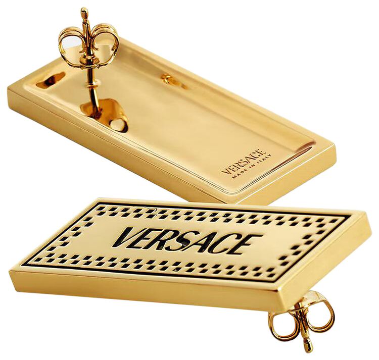 Versace Metal Earrings Versace GoldBlack