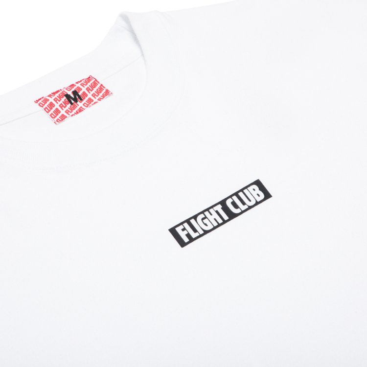 Flight Club Slant Logo Tee WhiteBlack