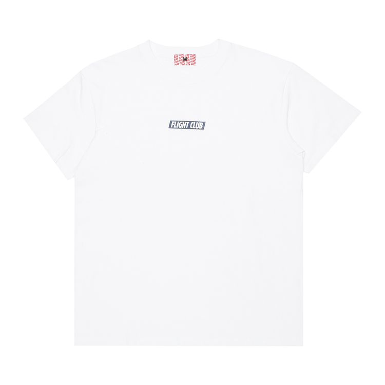 Flight Club Slant Logo Tee 'White/Navy'