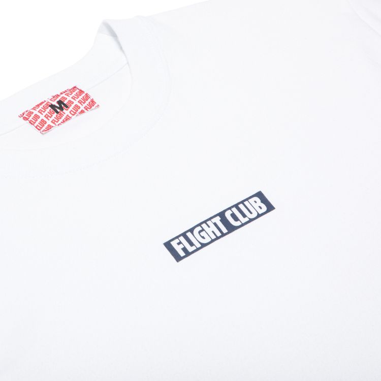 Flight Club Slant Logo Tee WhiteNavy