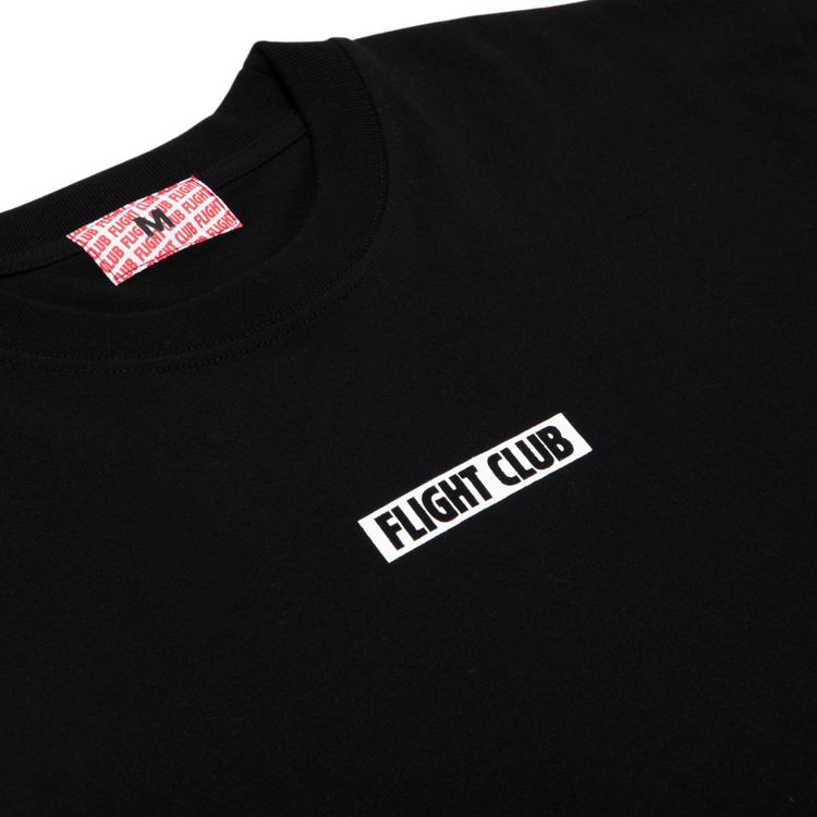 Flight Club Slant Logo Tee BlackWhite