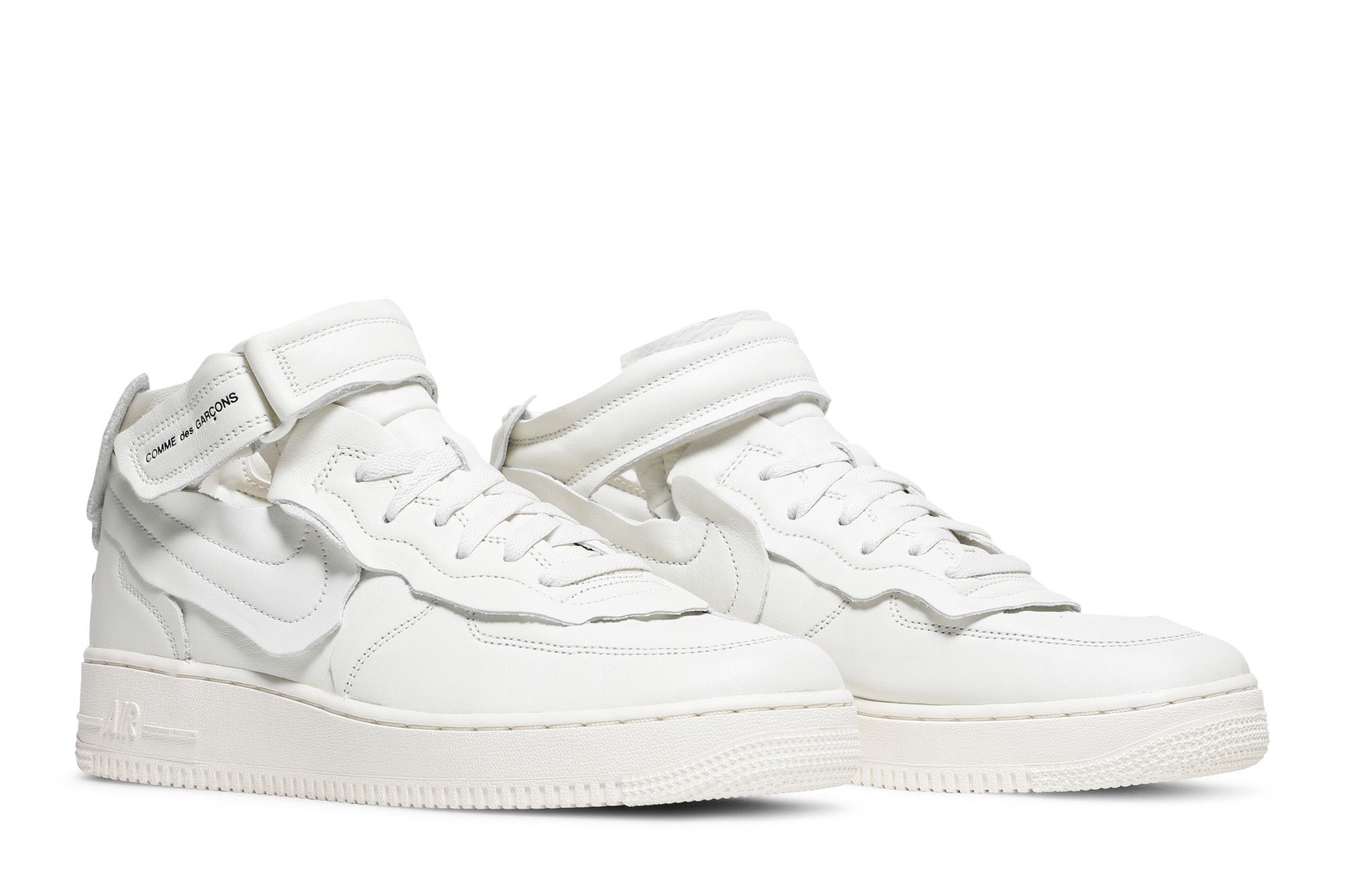 Buy Comme des Garcons x Air Force 1 Mid Triple White DC3601 100 GOAT