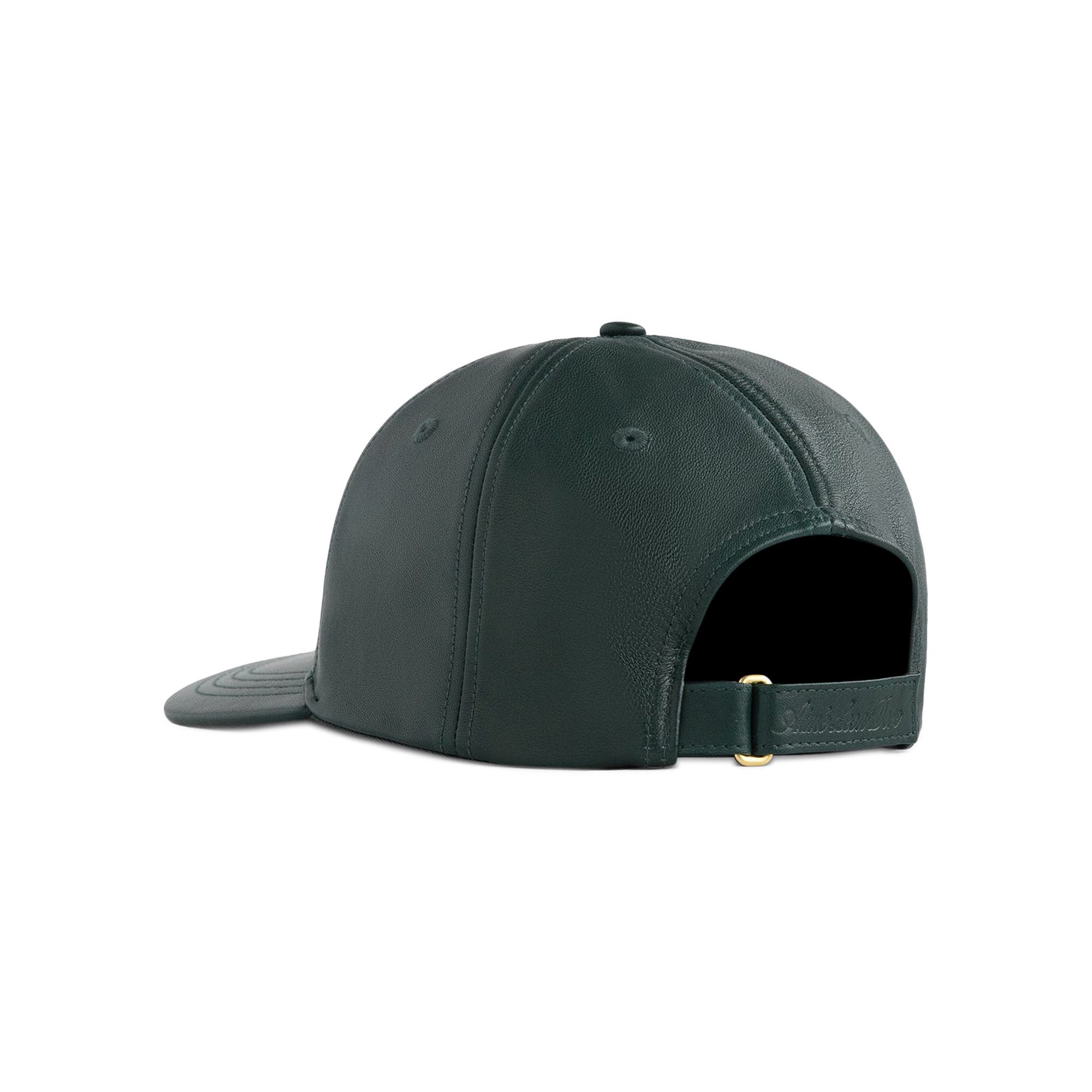 Buy Aimé Leon Dore Brass Logo Leather Hat 'Pine Grove