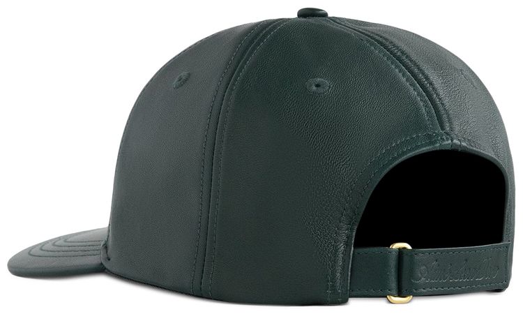 Aime Leon Dore Brass Logo Leather Hat Pine Grove