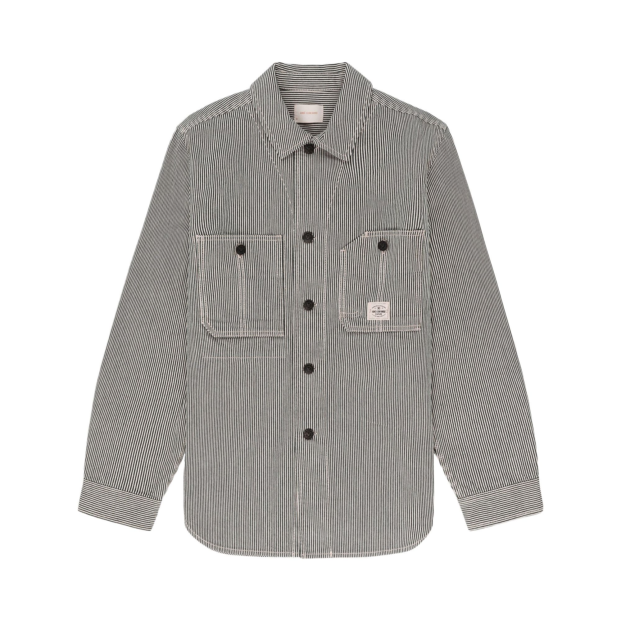 Buy Aimé Leon Dore Hickory Stripe Work Shirt 'Black