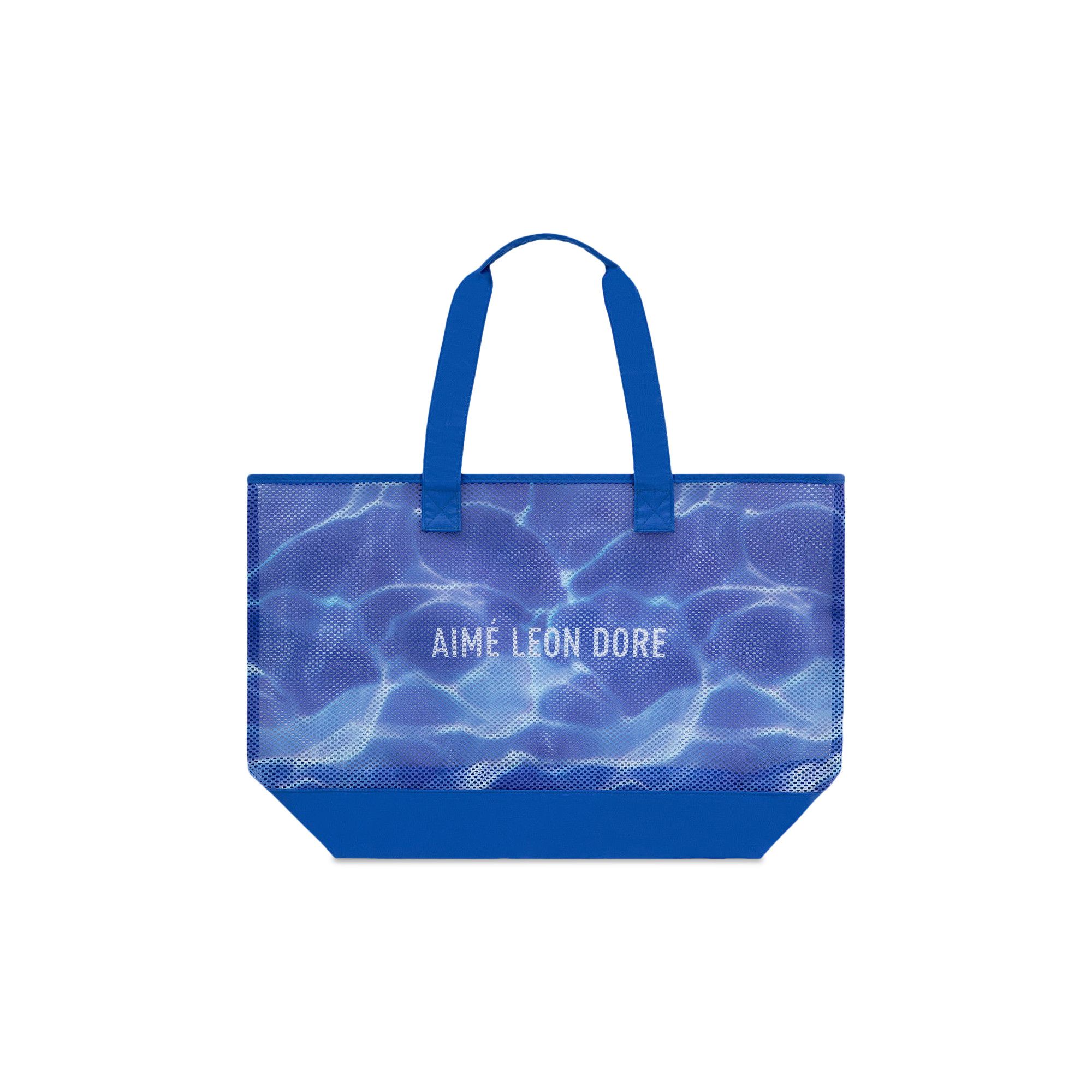 aime' leon dore メッシュトートバッグ Buy Aimé Leon Dore Aqua Print Mesh Tote Bag 'Blue' - SS24AB004