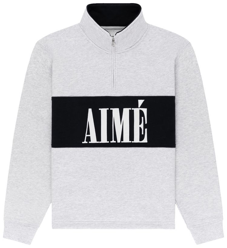 Aime Leon Dore Quarter Zip Pullover Silver Mix