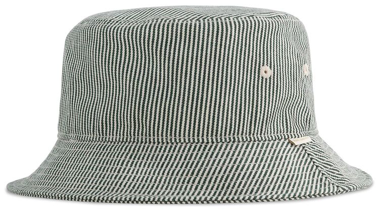 Aime Leon Dore Hickory Stripe Bucket Hat Green