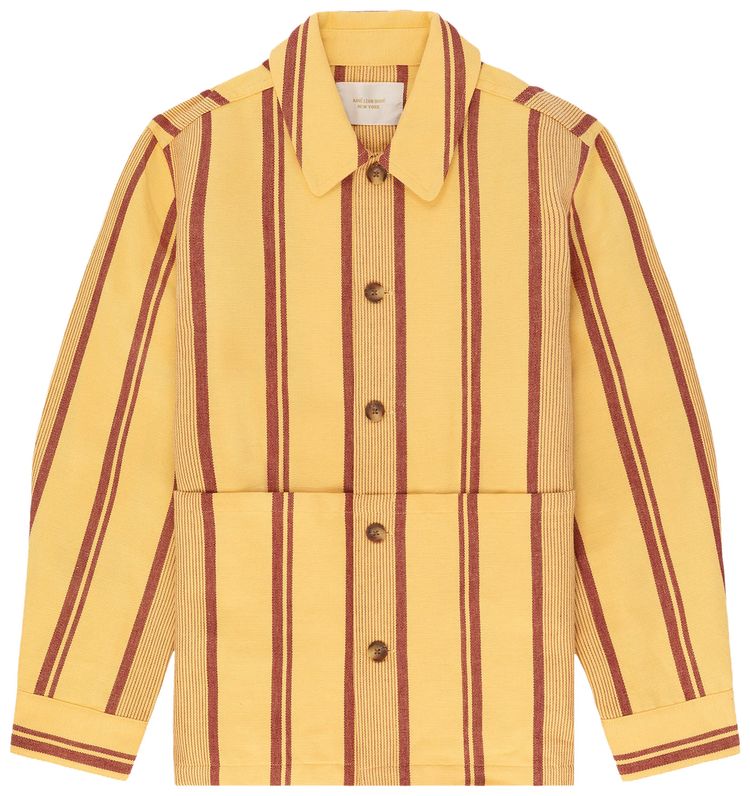 Aime Leon Dore Blanket Stripe Chore Shirt Yellow