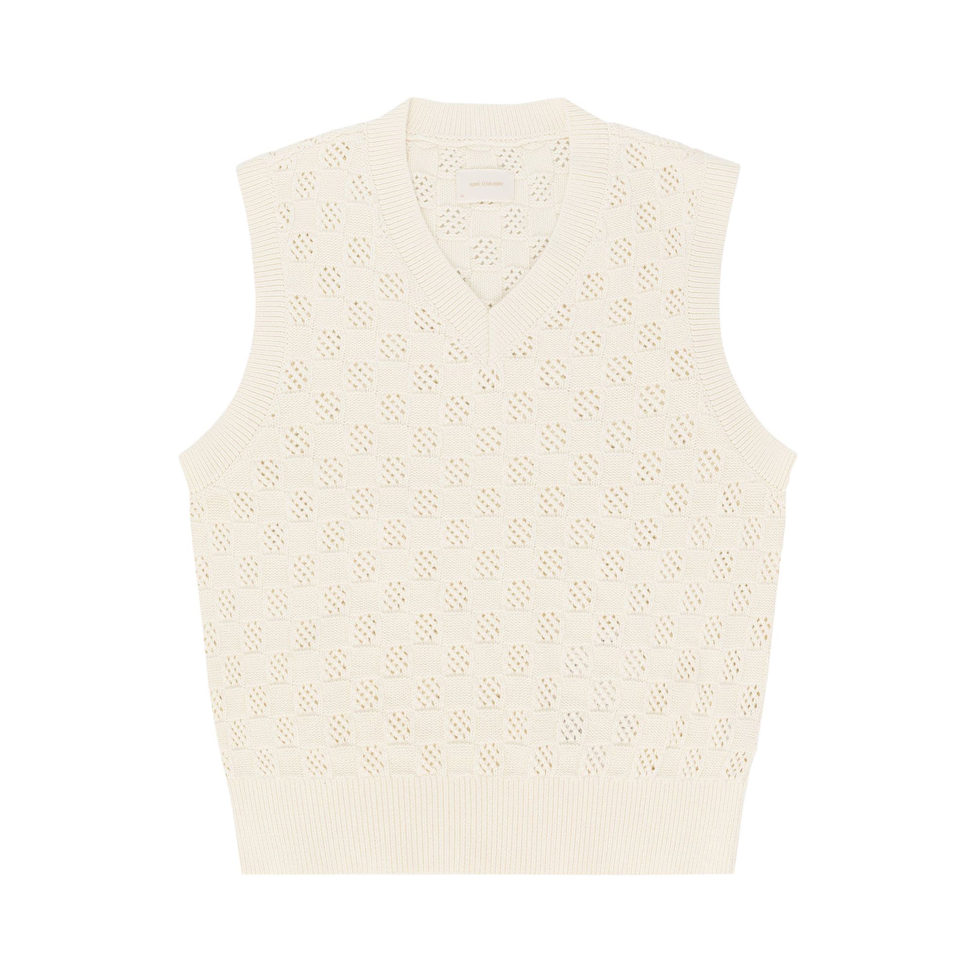 トップブランドのファッション Checkered Dore Leon Aimé Buy V 'Pristine Vest Neck トップス