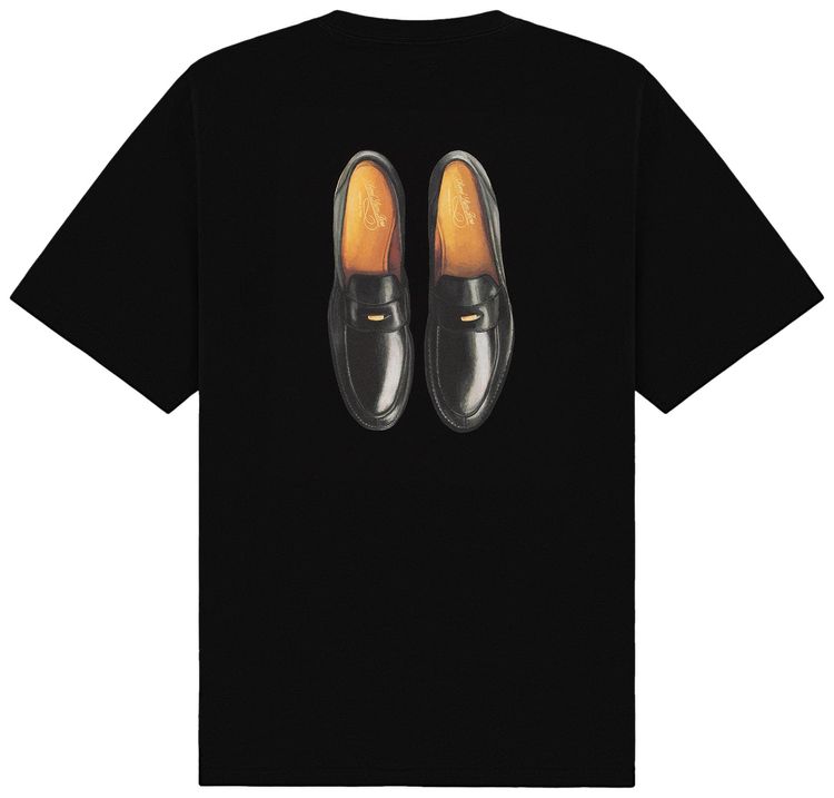 Aime Leon Dore Queens Crest Loafer Tee Jet Black