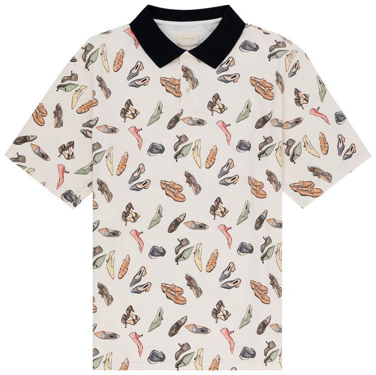 Aime Leon Dore Printed Pique Polo Pristine