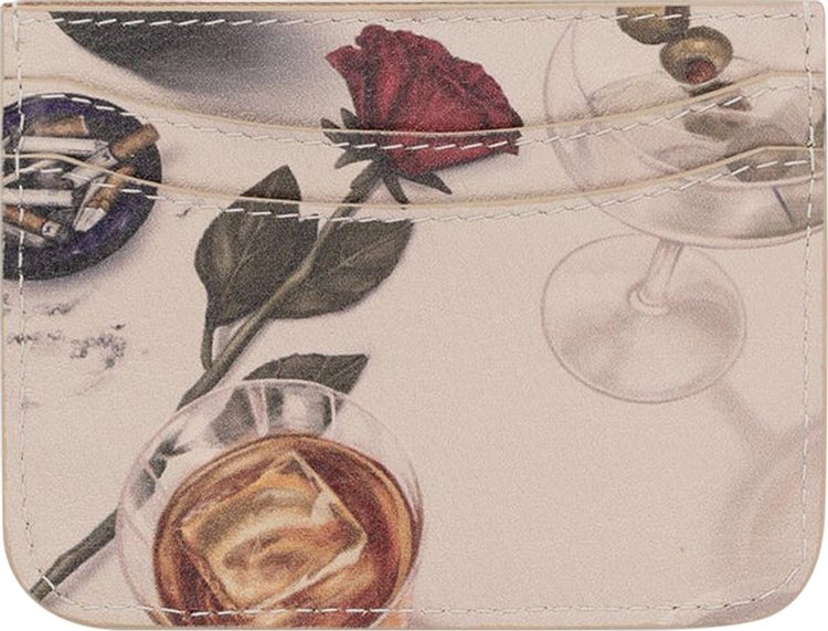 Aime Leon Dore Printed Leather Cardholder Dinner Scene