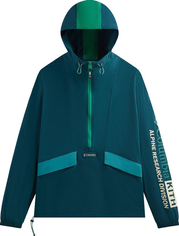 Kith For Columbia Wind Anorak 'Midnight Teal'