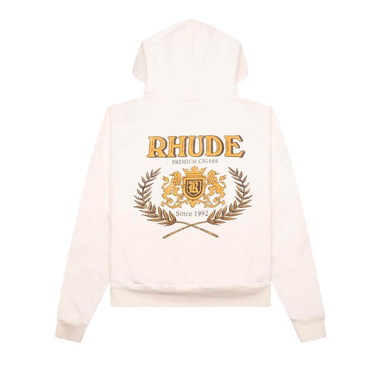 Rhude Cresta Cigar Hoodie Vintage White